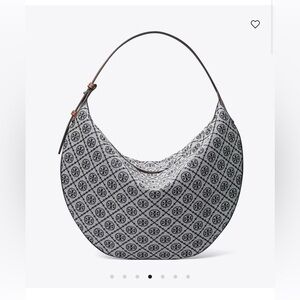 Tory Burch Black and White Hobo Bag